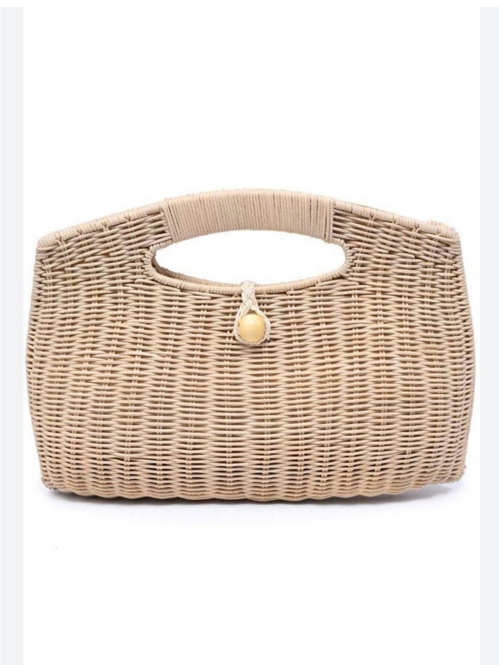 URBAN EXPRESSIONS NWT Riley Rattan Clutch Bag, Southern Girl